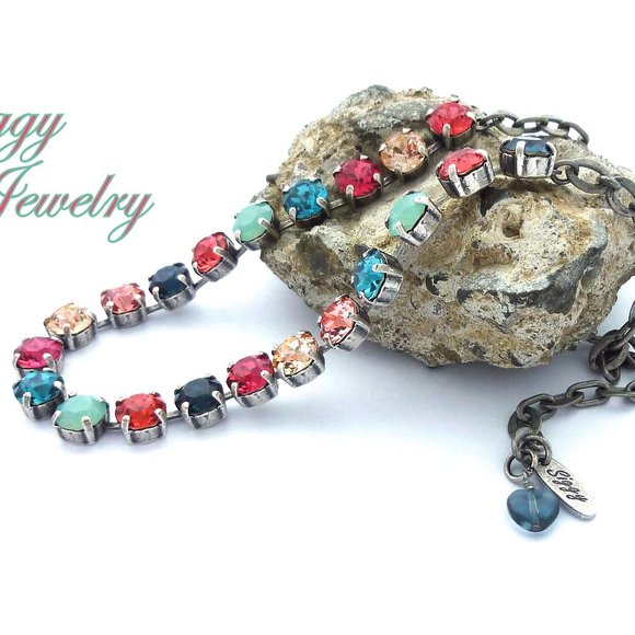 Swarovski Crystal Necklace, 8mm Gypsy Passion - Picture 6 of 7